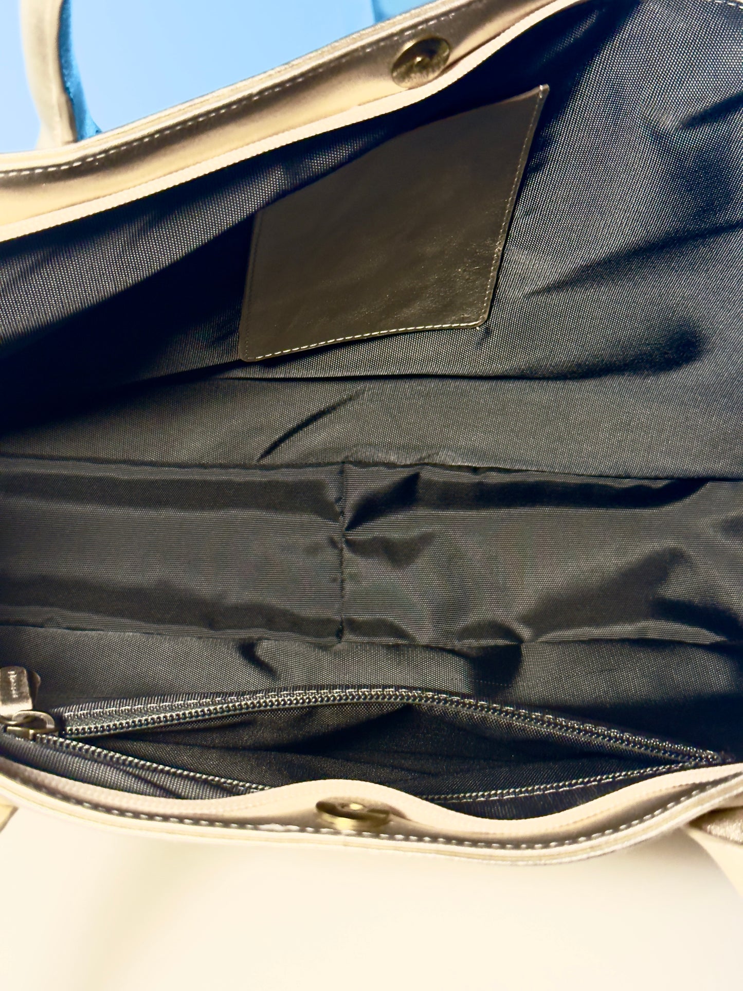 Mettalic shoulder Tote Bag